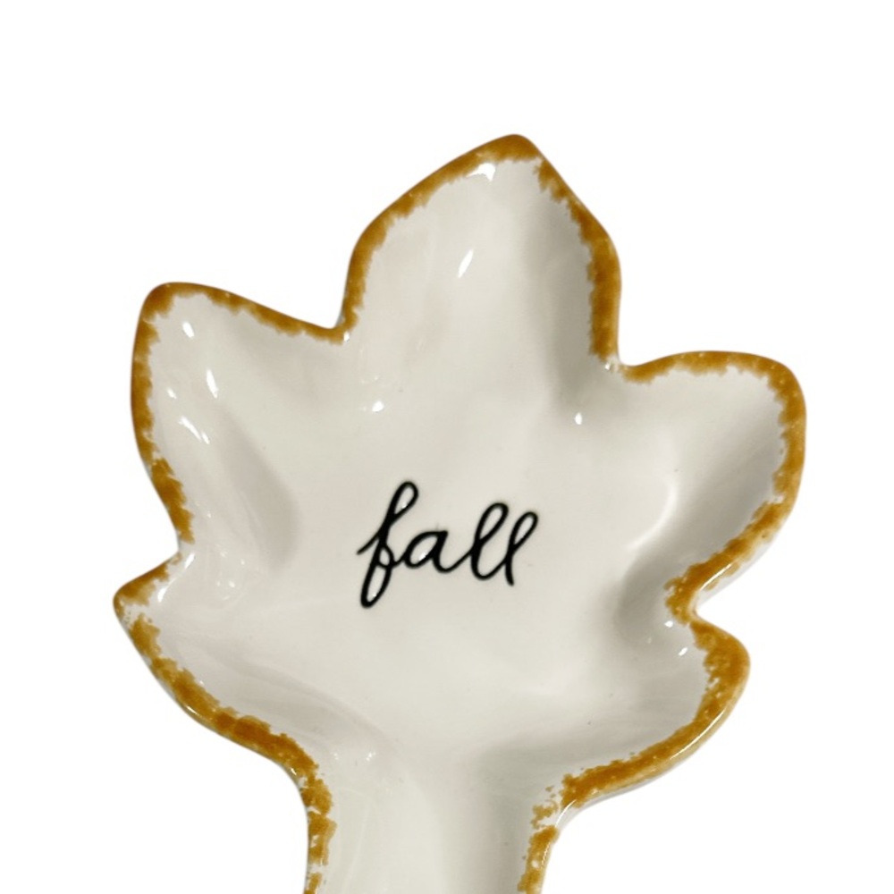 NEW Rae Dunn FALL Leaf SPOON REST - Picture 2 of 4